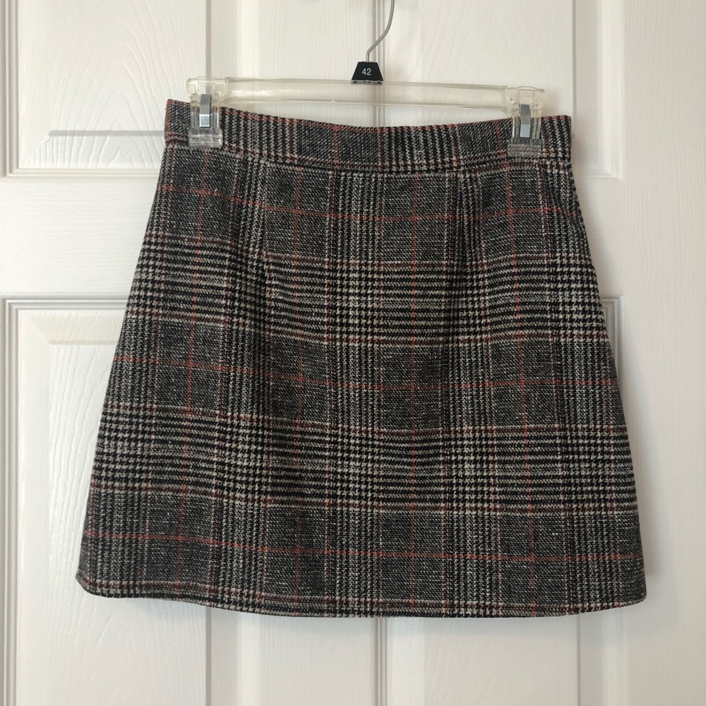 SHEIN Plaid Mini Skirt